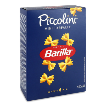 Макарони Piccolini mini Farfalle к/у 500г Barilla 9/20639 фото