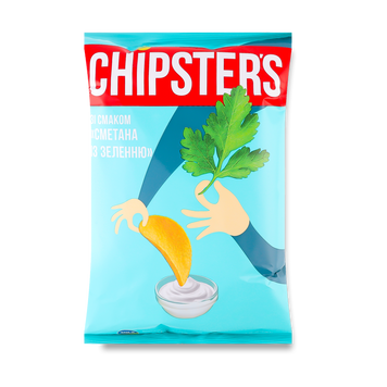 Чіпси картопляні сметана/зелень м/у 130г Chipster's 9/20194 фото