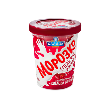 Морозиво Морозко 12% Зимова вишня карт/ст 500г Хладик 2/8343 фото