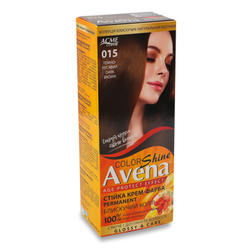 Крем-фарба для волосся Темно-русявий №015 AVENA 07/10322 фото