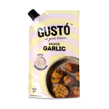 Соус Часниковий 30% д/п 180г Gusto 9/37894 фото