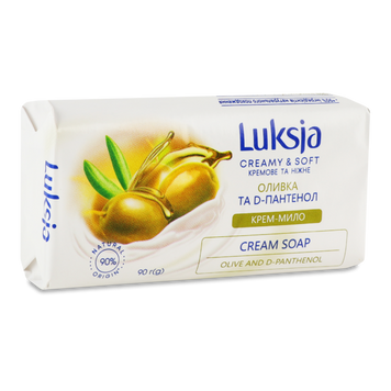Мило Олива та D-пантенол 90г Luksjal 07/26974 фото