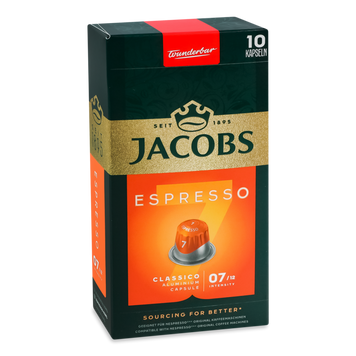 Кава мелена Espresso Classic к/у 10табл 52г Jacobs Monarch 7/11982 фото