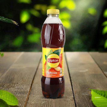 Напій LIPTON Чай чорний з персиком пет 1л Sandora 4/3030 фото