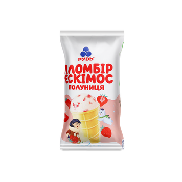 Морозиво Ескімос полуниця ваф/ст 80г РУДЬ 2/9745 фото