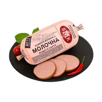 Ковбаса Молочна в/ґ п/а порц БМК 8/7763 фото