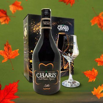 Н-р Лікер Ірландія Charis 17% 0,7л + склянка 135мл 4/15979 фото
