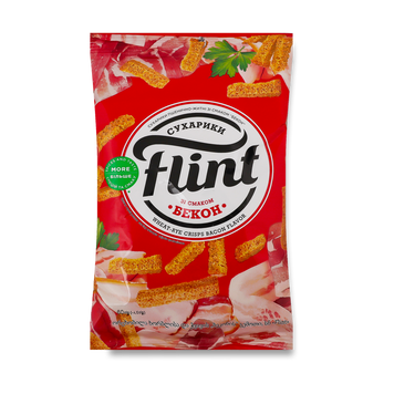 Сухарики пшен/житн бекон 60г Flint 9/22950 фото