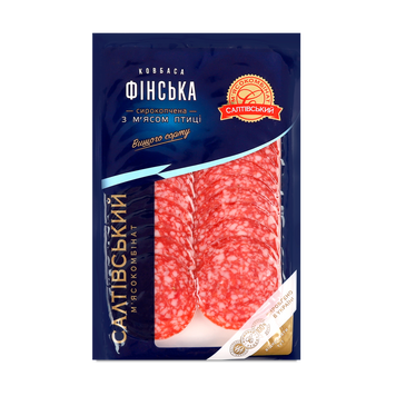 Нарізка Фінська із м'яса птиці с/к в/ґ 80г СМК Україна 8/8869 фото