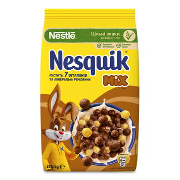 Пластівці Nesquik Шок сніданок DUO м/у 375г Nestle 9/23518 фото