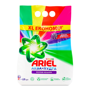 Порошок пральний автомат аква-пудра Колор 4,05кг Ariel 07/25956 фото