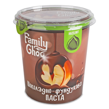 Паста шок/фундукова 400г Family Choc 9/39829 фото