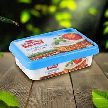 Крем-сир Вершковий 50% пл/у 170г Ферма Україна 2/7489 фото