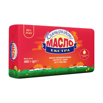 Масло &laquo;Екстра&raquo; 82% 400 г Білоцерківське 2/4817 фото