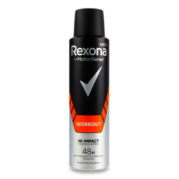Антиперспірант Тренировка Workout чол спрей 150мл REXONA 08/36304 фото