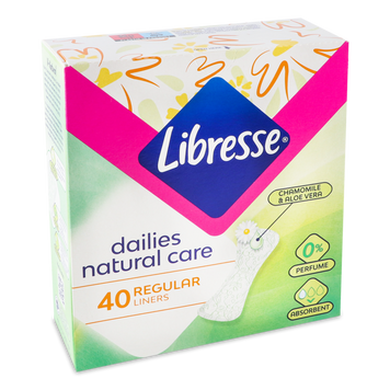 Прокладки щоденні Normal 40шт Libresse Natural Care Pantyliners 06/157 фото