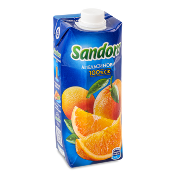SANDORA Апельсин сік т/п з/кл 0,5л 9/37863 фото