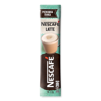 Кава розчинна 3в1 Лате стік 16г Nescafe 7/10923 фото