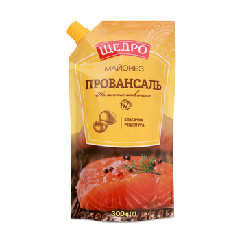 Майонез &laquo;Провансаль&raquo; 67% 300 г Щедро 9/02701 фото
