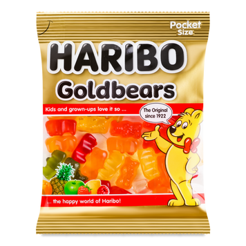 Цукерки жувальні Goldbears п/е 80г Haribo 1/15125 фото