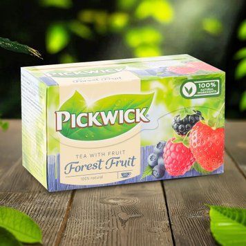 Чай чорн з шматочки лісов ягід к/у ф/п 20*1,5г Pickwick 7/11813 фото