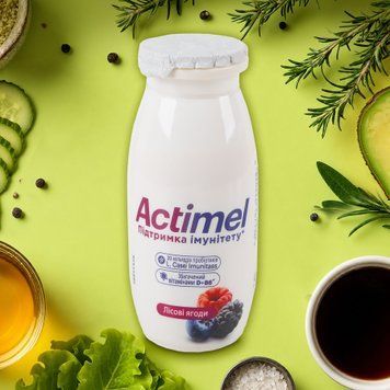 Йогурт Actimel 1,4% Лісові ягоди 100г DANONE 2/3496 фото