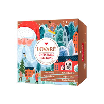 Н-р чаю асорті Christmas Holidays к/у 90*2г Lovare 7/9345 фото
