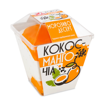 Мороз-десерт Кокос-манго-чіа пл/у 150г Ласунка 2/10042 фото
