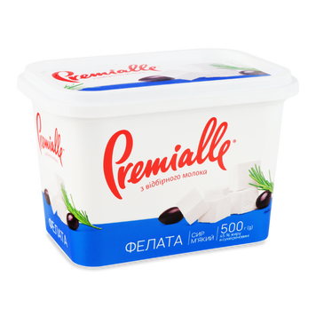 Сир Фелата 45% 500г Premialle Україна 2/332 фото