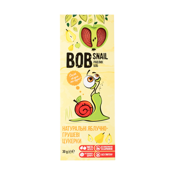 Цукерки Snail Bob яблуко/груша к/у 30г Равлик Боб 1/18315 фото