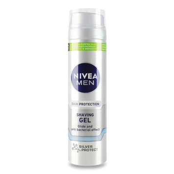 Гель для гоління Срібний захист 200мл NIVEA 81358 09/81358 фото