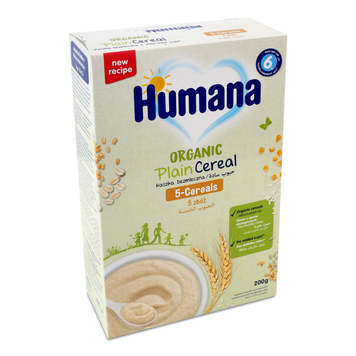 Д-Х Каша без молока 5 злаків органічна к/у 200г Humana 6/2472 фото