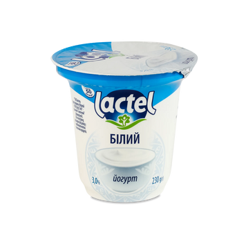 Йогурт білий 3% 230 г Lactel 2/7853 фото