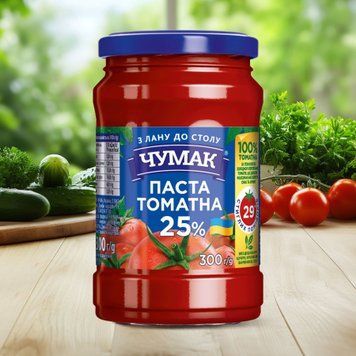 Паста томат 25% ск 300г Чумак 9/20857 фото