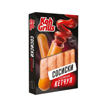 Сосиски з Кетчупом в/ґ 335г Koh Grills Україна 8/9332 фото