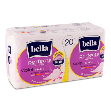 Прокладки гігієничні Perfecta Violet Deo Fresh DUO 20шт BELLA 06/407 фото