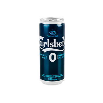 Пиво Carlsberg б/а з/б 0,33л 0/12635 фото