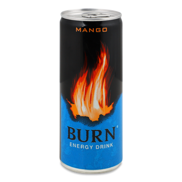 Напій Енергетичний BURN Mango з/б 0,25л Coca-Cola 9/28678 фото