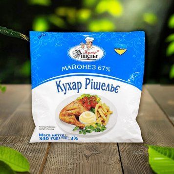 Майонез &laquo;Кухар Рішельє&raquo; 67% 340 г Рішельє 9/37401 фото