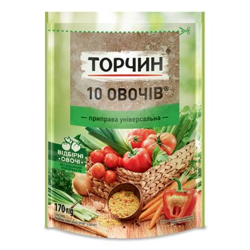 Приправа універс 10 овочів м/у 170г Торчин 9/23522 фото