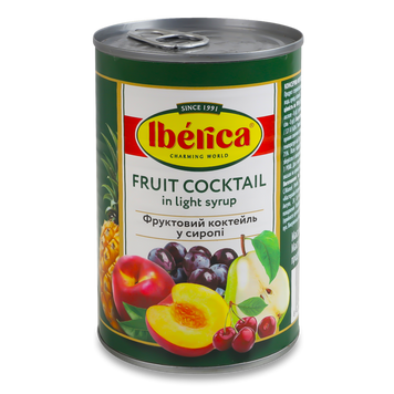 Фруктовий коктейль в сиропі з/б з/к 410г Iberica 9/40210 фото
