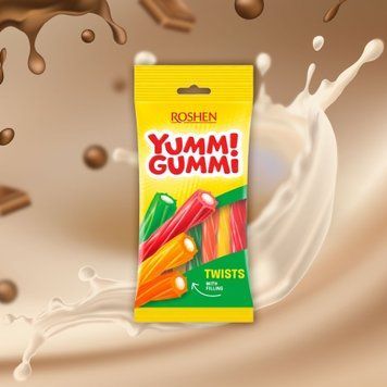 Акція!!! Цук-ки Yummi Gummi Twists желейні м/у 70г Рошен 1/16030 фото
