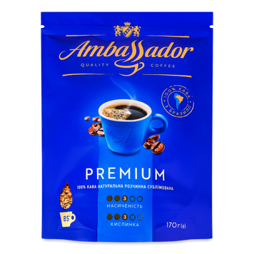 Кава розчинна Premium м/у 170г Ambassador 7/11473 фото