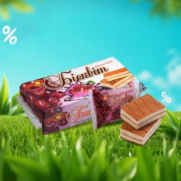 Бісквіт Коктейль вишня/вершки 330г ХБФ ** 1/5519 фото