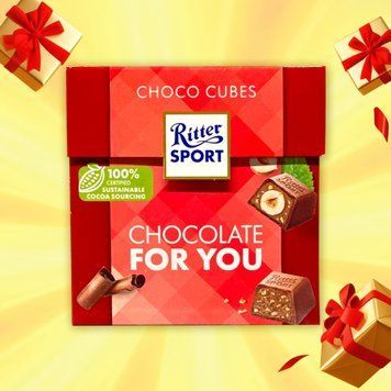Шоколадні кубики асорті Ritter Sport &laquo;Нуга, карамель, горіх&raquo;, 176 г 1/10947 фото