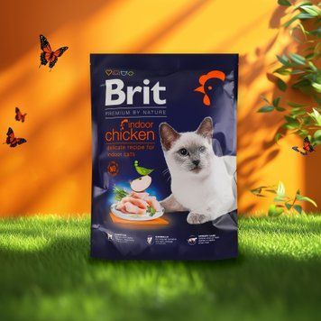 Корм для котів Indoor що живуть у приміщ м/у 300г Brit Premium 39/3801 фото