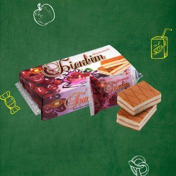 Бісквіт &laquo;Коктейль&raquo; вишня-вершки 330 г ХБФ 1/5519 фото