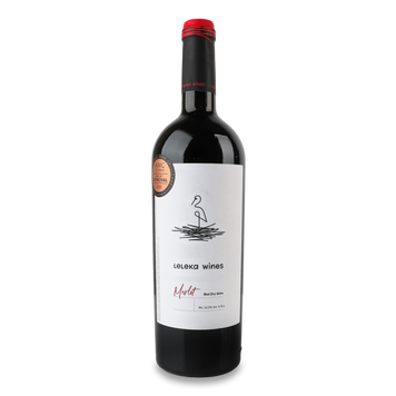 Вино Leleka Wines Merlot червоне сухе 0,75л 4/22284 фото