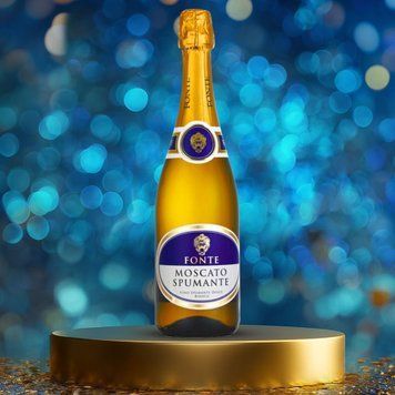 Вино ігристе Італія біле солод Fonte Moscato 7% 0,75л Schenk 4/12258 фото
