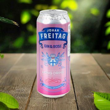 Коктейль слабоалкогольний Johan Freitag &laquo;Джин-Розе&raquo; 0,5 л 4/23927 фото